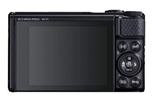Canon PowerShot SX740 HS - Cámara compacta de 20.3 MP (40x Zoom óptico, 4K UHD, DIGIC 8, 5 Ejes, LCD desplegable, 10 fps, Bluetooth, WiFi) Negro