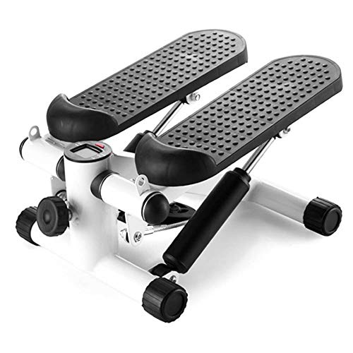 CANQI Fitness Gym Machine Mini Stepper Stepping Legs con Bandas De Resistencia, Arm Cords Stair Climber Gym Step Swing (Negro)