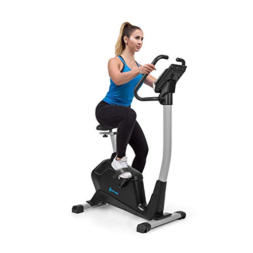 Capital Sports Evo Comfort - Bicicleta estática, Aplicación Kinomap, Conexión por bluetooth, Volante de inercia de 15 kg, MagResist: resistencia margnética, Tracción por correa, Hasta 110 kg, Negro Capital Sports Evo Comfort - Bicicleta estática, Aplicación Kinomap, Conexión por bluetooth, Volante de inercia de 15 kg, MagResist: resistencia margnética, Tracción por correa, Hasta 110 kg, Negro