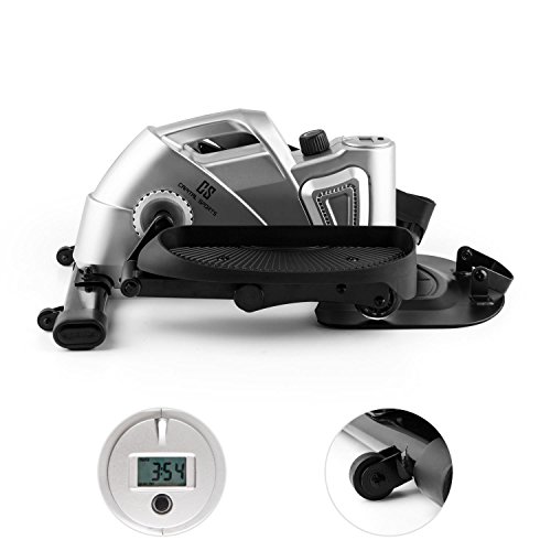 Capital Sports Minioval - Stepper compacto con resistencia magnética, movimiento elíptico, gris Capital Sports Minioval - Stepper compacto con resistencia magnética, movimiento elíptico, gris