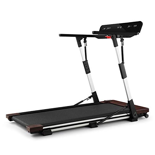 Capital Sports Outrun 2XC - Cinta de Correr, Sistema de Plegado 2XF, Suspensión 4P, Superficie Acolchada de 48 x 125 cm, 1-12km/h, Pulsómetro, Reproductor MP3, Altavoz estéreo, hasta 120 kg, Negro