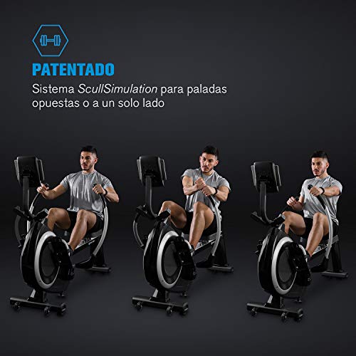 CAPITAL SPORTS The Skyf máquina de remo - Banco de remo , Entrenamiento eficaz , Resistencia magnética de 16 niveles , Rieles de aluminio de 90 cm , Soporte para tablet , Ordenador integrado , Negro CAPITAL SPORTS The Skyf máquina de remo - Banco de remo , Entrenamiento eficaz , Resistencia magnética de 16 niveles , Rieles de aluminio de 90 cm , Soporte para tablet , Ordenador integrado , Negro