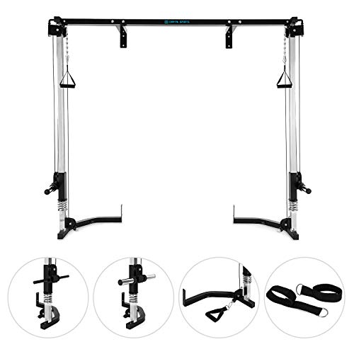 CapitalSports CA Tremendour - Máquina de poleas, Accesorio para Jaula de musculación, Entrenamiento, Mangos con Relleno, Material Acero, Antracita CapitalSports CA Tremendour - Máquina de poleas, Accesorio para Jaula de musculación, Entrenamiento, Mangos con Relleno, Material Acero, Antracita