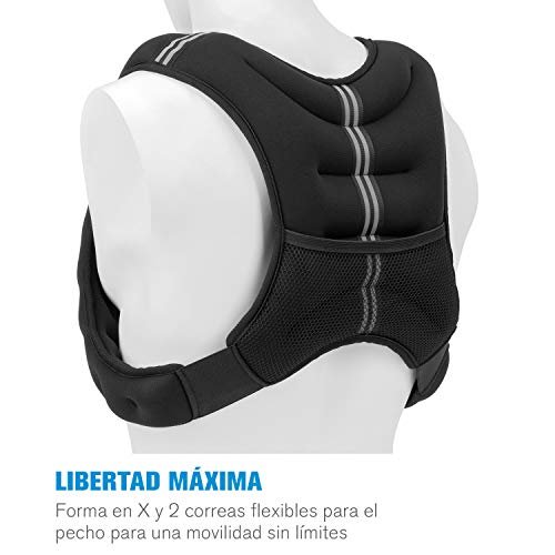 CapitalSports Capital Sports X-Vest Chaleco, Peso: 8 kg, Material: Neopreno/Nylon, Material de Relleno: Bolas de Acero, para el Entrenamiento de Peso Corporal y Funcional, 2 Correas de Pecho, Negro CapitalSports Capital Sports X-Vest Chaleco, Peso: 8 kg, Material: Neopreno/Nylon, Material de Relleno: Bolas de Acero, para el Entrenamiento de Peso Corporal y Funcional, 2 Correas de Pecho, Negro