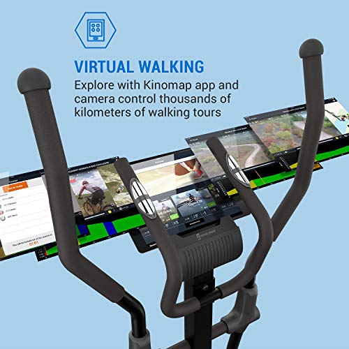 CapitalSports Helix Air - Bicicleta elíptica, Volante de inercia 12kg, 24 Niveles, Correa de tracción, Pulsómetro, Soporte Tableta, Certificación TÜV, Tecnología MagResist, hasta 120kg, Antracita CapitalSports Helix Air - Bicicleta elíptica, Volante de inercia 12kg, 24 Niveles, Correa de tracción, Pulsómetro, Soporte Tableta, Certificación TÜV, Tecnología MagResist, hasta 120kg, Antracita