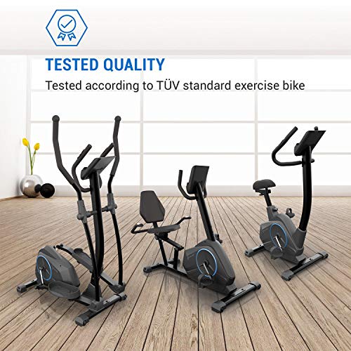 CapitalSports Helix Air - Bicicleta elíptica, Volante de inercia 12kg, 24 Niveles, Correa de tracción, Pulsómetro, Soporte Tableta, Certificación TÜV, Tecnología MagResist, hasta 120kg, Antracita CapitalSports Helix Air - Bicicleta elíptica, Volante de inercia 12kg, 24 Niveles, Correa de tracción, Pulsómetro, Soporte Tableta, Certificación TÜV, Tecnología MagResist, hasta 120kg, Antracita
