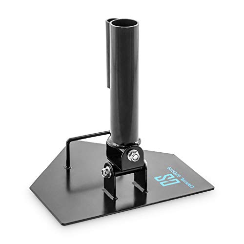 CapitalSports Landmine Extensión Soporte para Barra olímpica (Agarres para Manguitos de 50 y 25mm, Capacidad máxima de Carga: 200kg, Resistente corrosión y rayones, Ideal Entrenamiento en casa, negr CapitalSports Landmine Extensión Soporte para Barra olímpica (Agarres para Manguitos de 50 y 25mm, Capacidad máxima de Carga: 200kg, Resistente corrosión y rayones, Ideal Entrenamiento en casa, negr