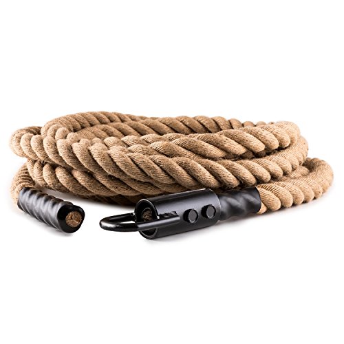 CapitalSports Power Rope Cuerda para impulsar 9m 3,8cm Cáñamo Gancho CapitalSports Power Rope Cuerda para impulsar 9m 3,8cm Cáñamo Gancho