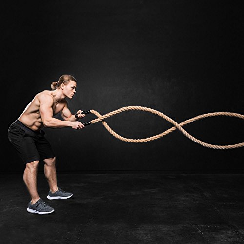 CapitalSports Power Rope Cuerda para impulsar 9m 3,8cm Cáñamo Gancho