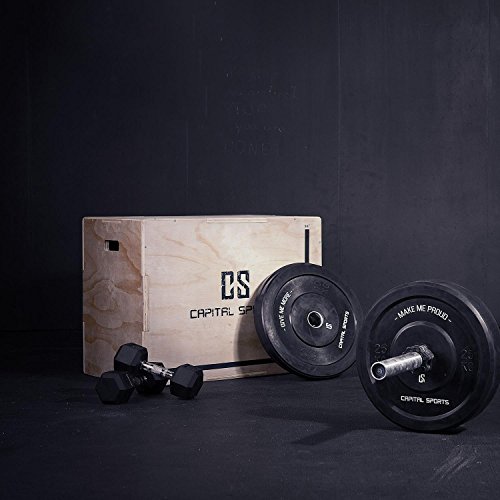 CapitalSports Shineater Caja de Salto pliométrica (3 Alturas de 20", 24" y 30", de Madera de 11 Capas, Apta Gimnasio Profesional o Entrenamiento al Aire Libre) - Madera CapitalSports Shineater Caja de Salto pliométrica (3 Alturas de 20", 24" y 30", de Madera de 11 Capas, Apta Gimnasio Profesional o Entrenamiento al Aire Libre) - Madera