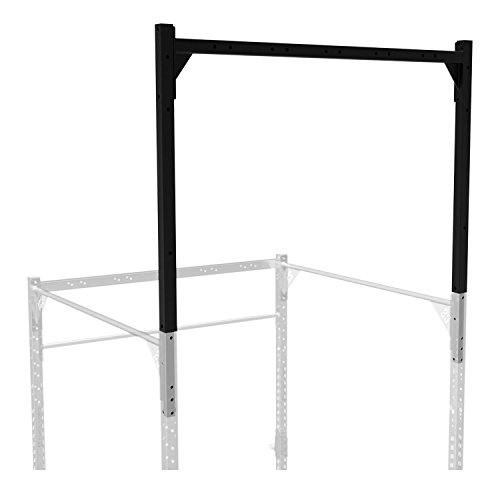 CapitalSports Topbridge Top Add Componente de Montaje (ampliación para jaulas de musculación, Soporte para Fijar Cuerdas, así como Anillas Simples y de Gimnasia, Metal Negro)