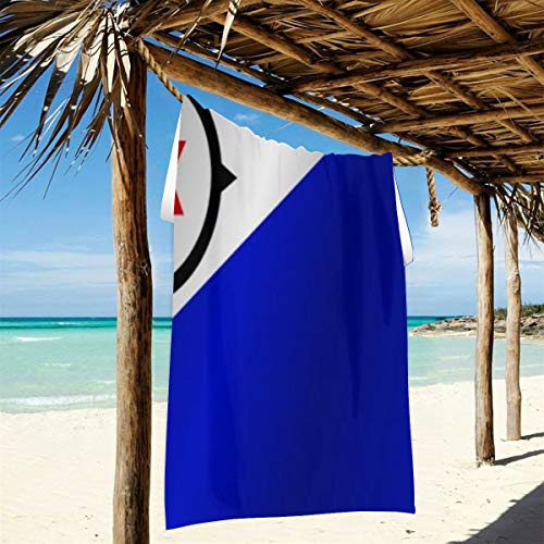 Caps big Toalla de Microfibra Flag of Bonaire Toalla Suave de Gran tamaño de Secado rápido para Piscina, Gimnasio, Deporte, Viaje, Toalla de Playa