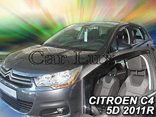 Car Lux AR00255 - Derivabrisas Deflectores de Aire Cortavientos de Viento Delanteros para C4 a Partir de 2010-