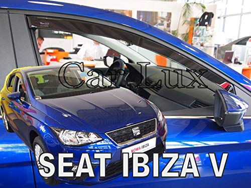 Car Lux AR01550 - Derivabrisas Deflectores de Aire Cortavientos de Ventanillas Delanteros y Traseros para Ibiza 6F Desde 2017-