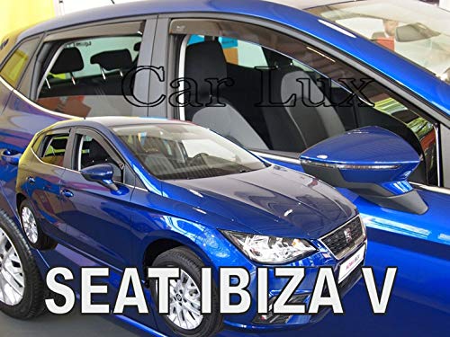 Car Lux AR01550 - Derivabrisas Deflectores de Aire Cortavientos de Ventanillas Delanteros y Traseros para Ibiza 6F Desde 2017-