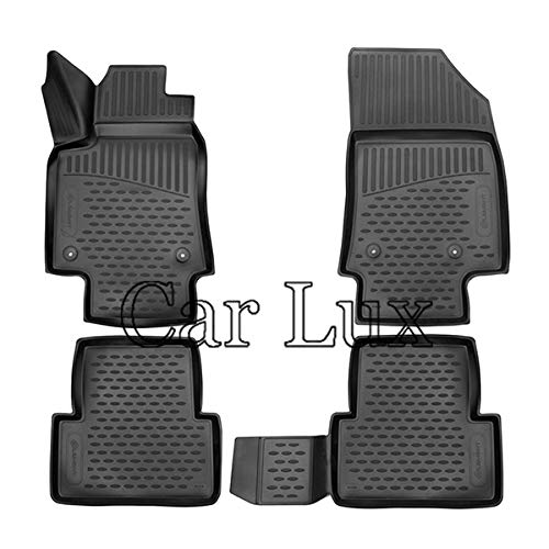 Car Lux - AR01831 Alfombras Alfombrillas de goma a medida para Citroen C3 Aircross desde 2017- tipo cubeta 3D