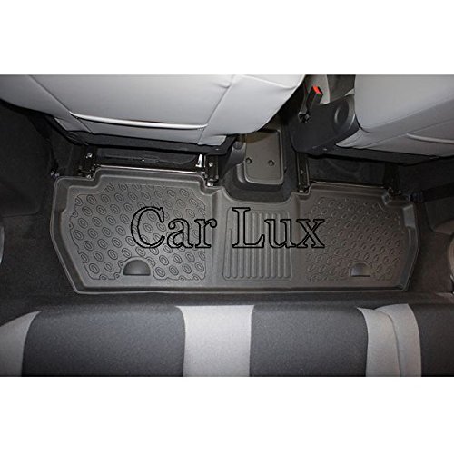 Car Lux DUO2920 - Kit Conjunto de Alfombra y Alfombrillas a Medida Tipo cubeta Exclusiv con Borde Alto para Berlingo II