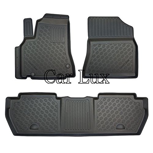 Car Lux DUO2920 - Kit Conjunto de Alfombra y Alfombrillas a Medida Tipo cubeta Exclusiv con Borde Alto para Berlingo II Car Lux DUO2920 - Kit Conjunto de Alfombra y Alfombrillas a Medida Tipo cubeta Exclusiv con Borde Alto para Berlingo II