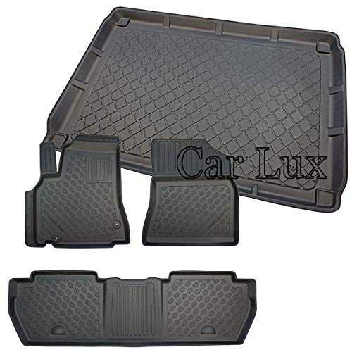 Car Lux DUO2920 - Kit Conjunto de Alfombra y Alfombrillas a Medida Tipo cubeta Exclusiv con Borde Alto para Berlingo II Car Lux DUO2920 - Kit Conjunto de Alfombra y Alfombrillas a Medida Tipo cubeta Exclusiv con Borde Alto para Berlingo II