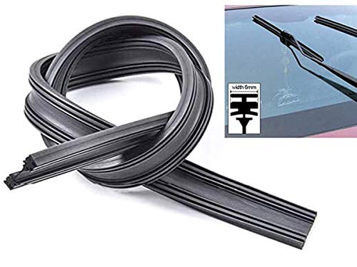 CARALL S02896 Par 2 Piezas de Recambio Goma Plana 26 '' 650mm Reemplazo Universal para Limpiaparabrisas de Hierro CARALL S02896 Par 2 Piezas de Recambio Goma Plana 26 '' 650mm Reemplazo Universal para Limpiaparabrisas de Hierro