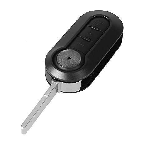 Carcasa llave para Fiat 500 500L Bravo Panda Punto Doblo Citroen Jumper Peugeot Boxer | 3 Botones | Mando a distancia Carcasa llave para Fiat 500 500L Bravo Panda Punto Doblo Citroen Jumper Peugeot Boxer | 3 Botones | Mando a distancia