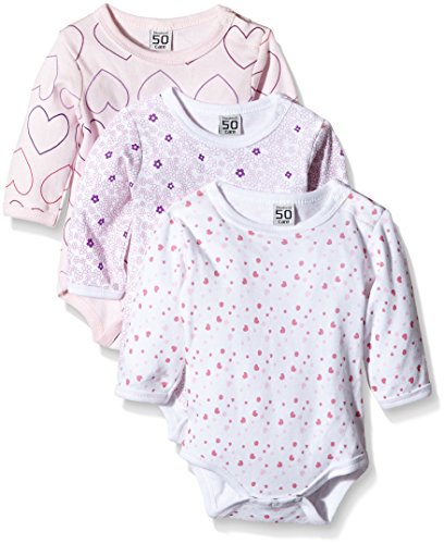 Care Bali Body Bebé-Niñas, pack de 3, Rosa (Light red 500), 6 Meses / 68 cm Care Bali Body Bebé-Niñas, pack de 3, Rosa (Light red 500), 6 Meses / 68 cm
