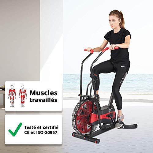 Care fitness - air bike CA-700 - Air bike - Bicicleta de interior con resistencia al aire - 6 funciones - Bicicleta elíptica 2 en 1 Care fitness - air bike CA-700 - Air bike - Bicicleta de interior con resistencia al aire - 6 funciones - Bicicleta elíptica 2 en 1