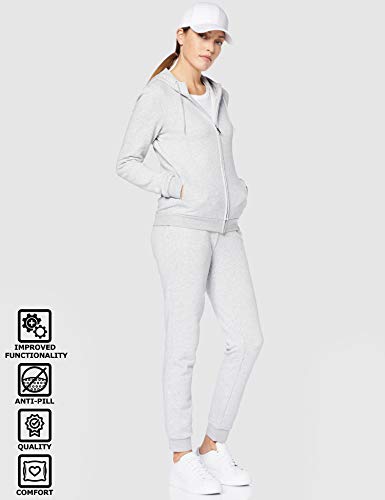 CARE OF by PUMA Chándal de tejido rizo con dobladillo para mujer, Gris (Grey), 40, Label: M CARE OF by PUMA Chándal de tejido rizo con dobladillo para mujer, Gris (Grey), 40, Label: M