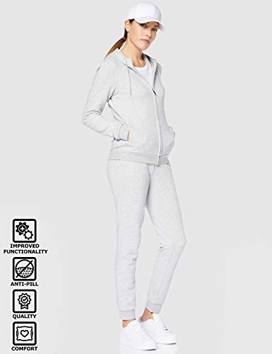 CARE OF by PUMA Chándal de tejido rizo con dobladillo para mujer, Gris (Grey), 40, Label: M