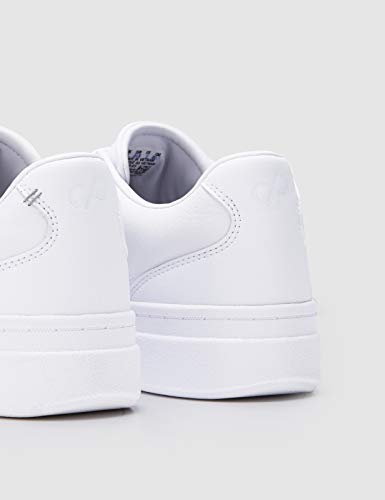 CARE OF by PUMA Leather Platform Court Low-Top Sneakers, Blanco(White White), 37 EU