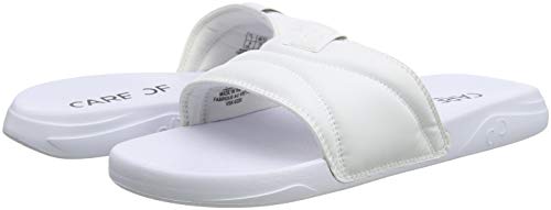 CARE OF by PUMA Slide - Sandalias deportivas para Hombre, Blanco (White-black), 43 EU