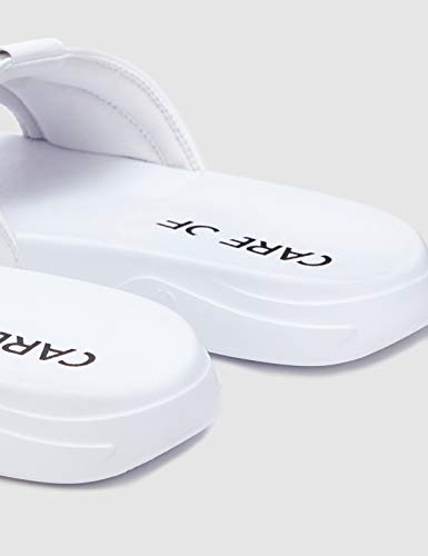CARE OF by PUMA Slide - Sandalias deportivas para Hombre, Blanco (White-black), 43 EU CARE OF by PUMA Slide - Sandalias deportivas para Hombre, Blanco (White-black), 43 EU