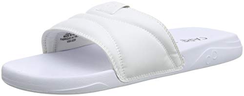 CARE OF by PUMA Slide - Sandalias deportivas para Hombre, Blanco (White-black), 43 EU