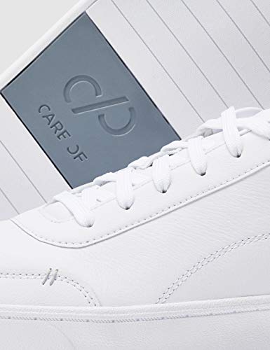 CARE OF by PUMA Zapatillas bajas en cuero para hombre, Blanco White, 42.5 EU CARE OF by PUMA Zapatillas bajas en cuero para hombre, Blanco White, 42.5 EU
