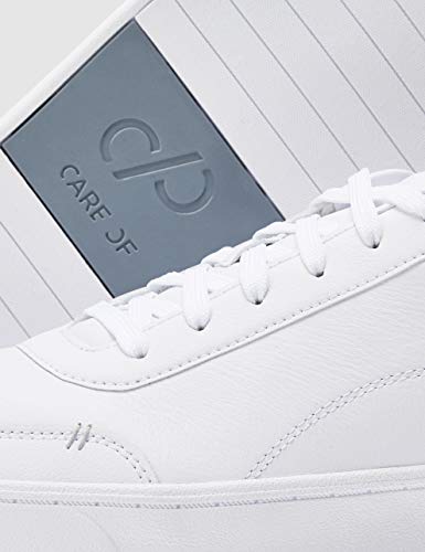 CARE OF by PUMA Zapatillas bajas en cuero para hombre, Blanco White, 42.5 EU