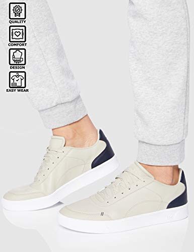 CARE OF by PUMA Zapatillas bajas en cuero para mujer, Beige, 40.5 EU