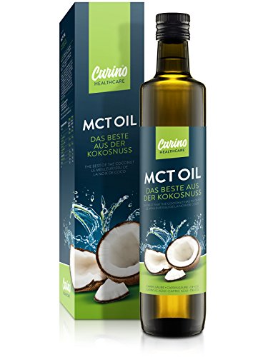 Carino MCT - Aceite de coco 100 % en botella de cristal con sabor neutro C8 C10 Carino MCT - Aceite de coco 100 % en botella de cristal con sabor neutro C8 C10