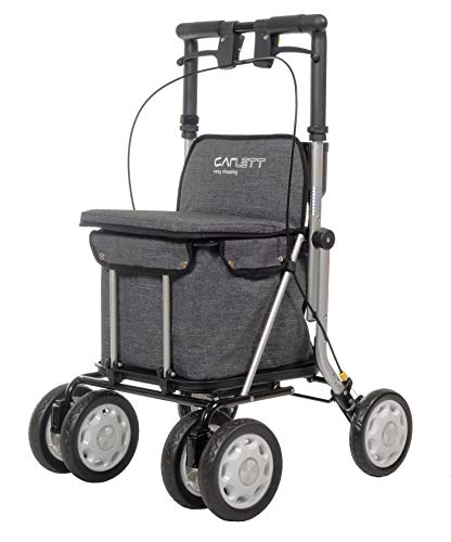 Carlett 900 - Andador con Carro de Compras, Gris