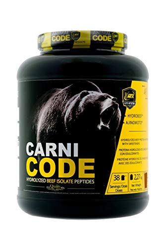 CARNICODE 2270 gr (CHOCOLATE 2,27Kg / 5Lbs) es la mejor proteína de carne del mercado, 100% hidrolizado de proteína aislada de carne magra de ternera,