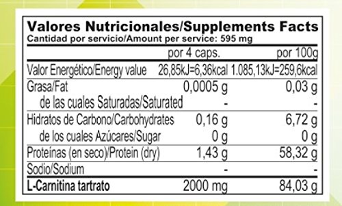 Carnitina 500 L Carnitina (180)