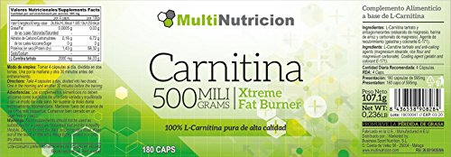 Carnitina 500 L Carnitina (180)