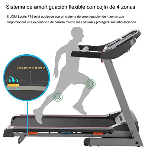 Caroma Cinta de Correr Electrica Plegable para Casa, Cinta para Andar con 12 programas 14 km/h,Control de Aplicaciones Bocina Bluetooth,Cintas de Correr con Manual Inclinacion para Ejercicio en Casa