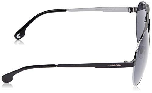Carrera 1005/S IR TI7 Gafas de sol, Negro (RUTBK MTTBLK/GREY BLUEE), 66 Unisex Adulto Carrera 1005/S IR TI7 Gafas de sol, Negro (RUTBK MTTBLK/GREY BLUEE), 66 Unisex Adulto