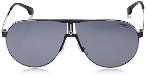 Carrera 1005/S IR TI7 Gafas de sol, Negro (RUTBK MTTBLK/GREY BLUEE), 66 Unisex Adulto Carrera 1005/S IR TI7 Gafas de sol, Negro (RUTBK MTTBLK/GREY BLUEE), 66 Unisex Adulto