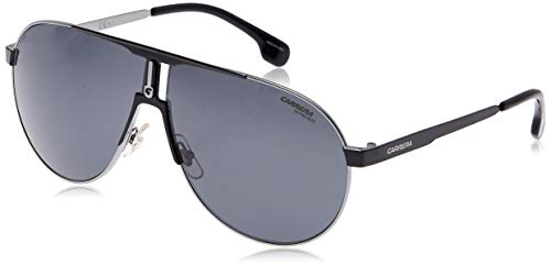 Carrera 1005/S IR TI7 Gafas de sol, Negro (RUTBK MTTBLK/GREY BLUEE), 66 Unisex Adulto Carrera 1005/S IR TI7 Gafas de sol, Negro (RUTBK MTTBLK/GREY BLUEE), 66 Unisex Adulto