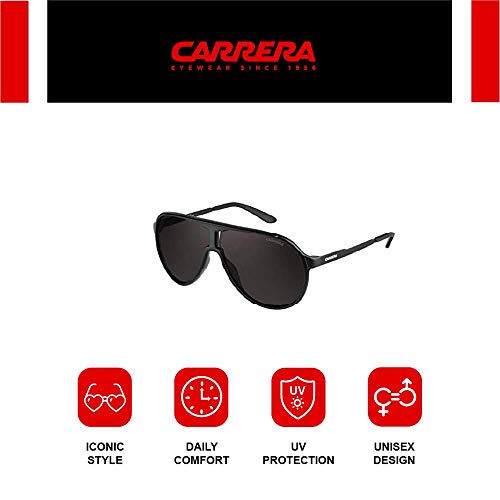 Carrera New Champion NR Guy Gafas de sol, Negro (Black Matte/Brown Grey), 62 Unisex-Adulto Carrera New Champion NR Guy Gafas de sol, Negro (Black Matte/Brown Grey), 62 Unisex-Adulto
