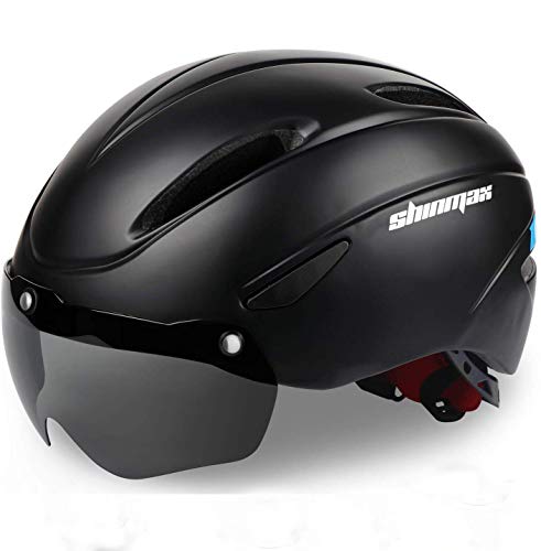 Casco Bicicleta con Visera, Kinglead Protección de Seguridad Ajustable Casco de Bicicleta Ligera para Montar en Bicicleta Casco de Bicicleta BMX Scooter Skate Mountain Road