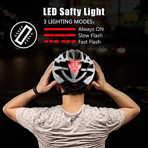 Casco bicicleta/Casco Bicic con luz,Certificado CE, casco bicicleta adulto con Visera Magnética Desmontable Gafas de Protección Super Light Casco Integral de Bicicleta Skateboarding Ski & Snowboard Casco bicicleta/Casco Bicic con luz,Certificado CE, casco bicicleta adulto con Visera Magnética Desmontable Gafas de Protección Super Light Casco Integral de Bicicleta Skateboarding Ski & Snowboard