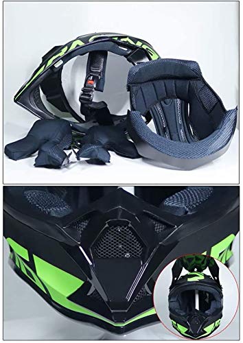 Casco De Motocross, Casco De Bicicleta Para Niños, Juego De Casco De Bicicleta, Certificación DOT, Estilo Fresco, Liberación Rápida, Forro Desmontable, Gafas Gratis, Red Bull C,XL=61-62CM Casco De Motocross, Casco De Bicicleta Para Niños, Juego De Casco De Bicicleta, Certificación DOT, Estilo Fresco, Liberación Rápida, Forro Desmontable, Gafas Gratis, Red Bull C,XL=61-62CM