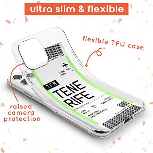 Case Warehouse embarque Personalizada Bono de Entrada: Tenerife Slim Funda para iPhone 11 Pro TPU Protector Ligero Phone Protectora con Personalizado Viajero Case Warehouse embarque Personalizada Bono de Entrada: Tenerife Slim Funda para iPhone 11 Pro TPU Protector Ligero Phone Protectora con Personalizado Viajero